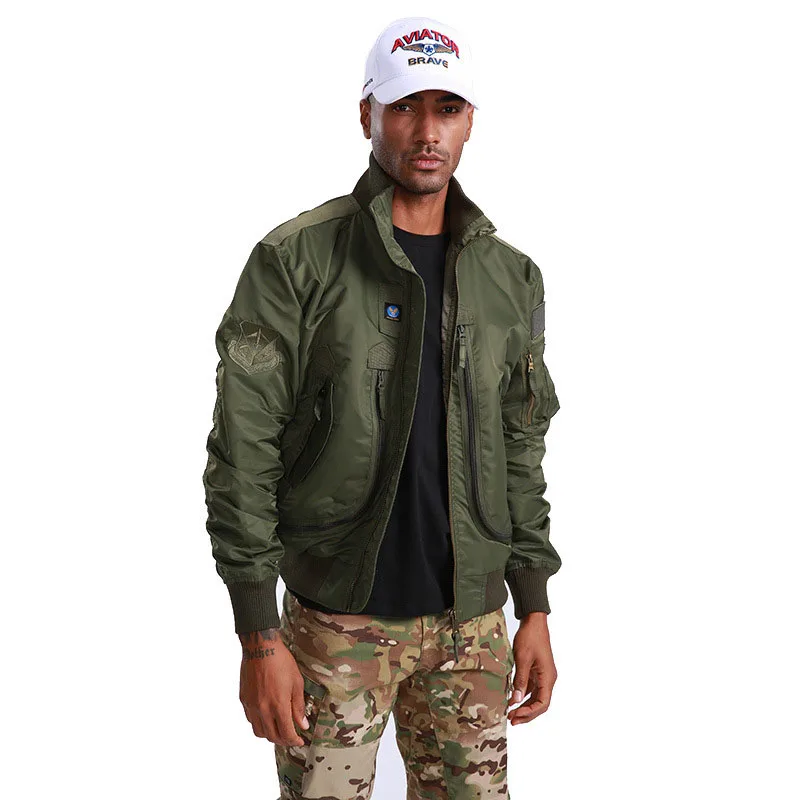 Jacket Man Brand New in Jackets Casual Motorcycle Outdoor Cardigan Oversize Windbreak Camping Military Withzipper