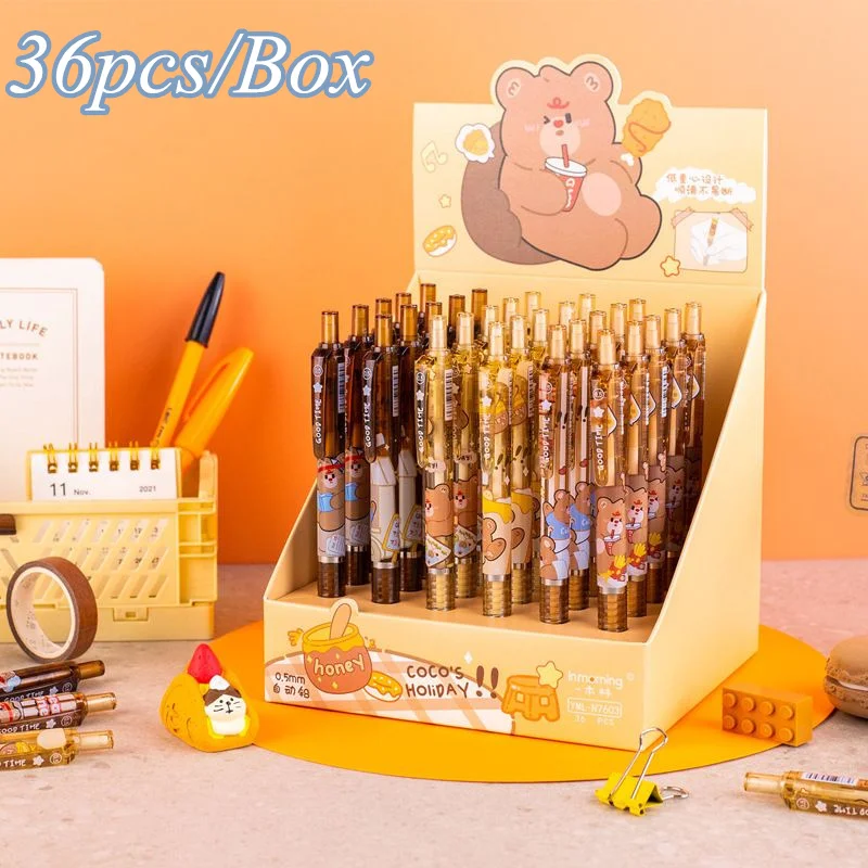 

36pcs/Box Animal Mechanical Pencil Cute 0.5mm Drawing Propelling Automatic Pencil Student School Office Supplies Stationery