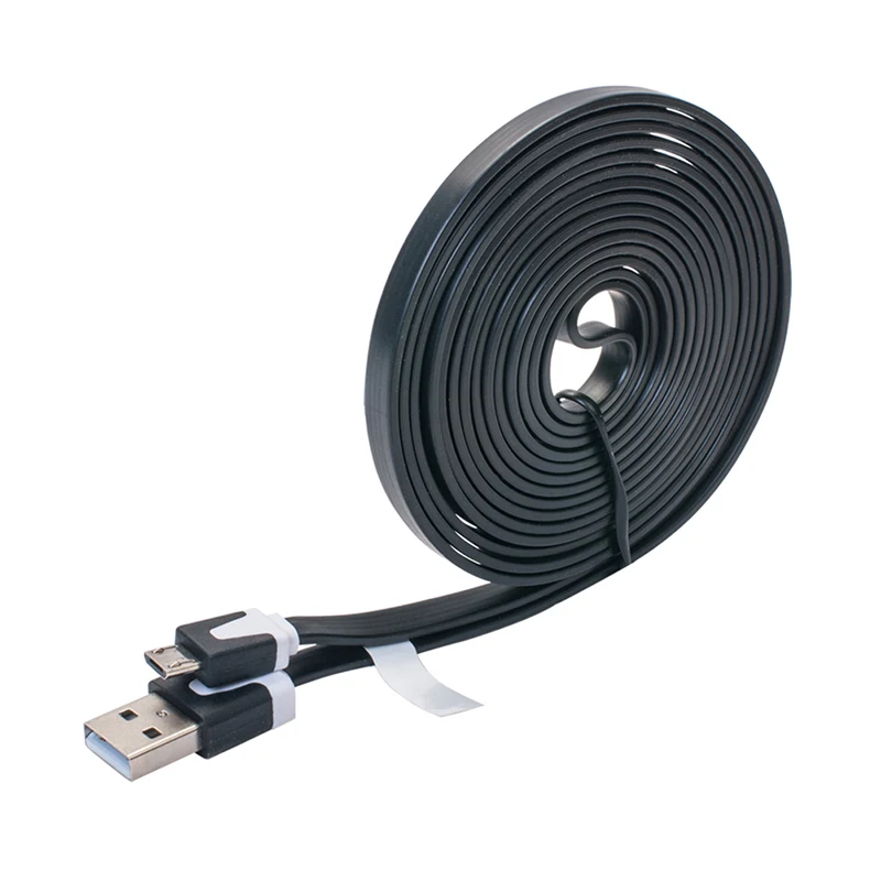 Nextorch Utc Flat Line Micro Usb Sync Cavo Di Alimentazione Per Torcia Elettrica 6 Pollici-8 Piedi