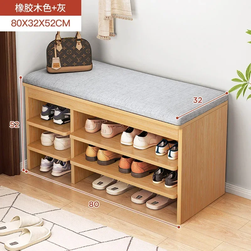 

SH 2023 Year New AOLIVIYA Shoe Cabinet Can Sit and Change Shoe Stool Home Door Wear Shoe Stool Sofa Porch Leather Shoe Rack