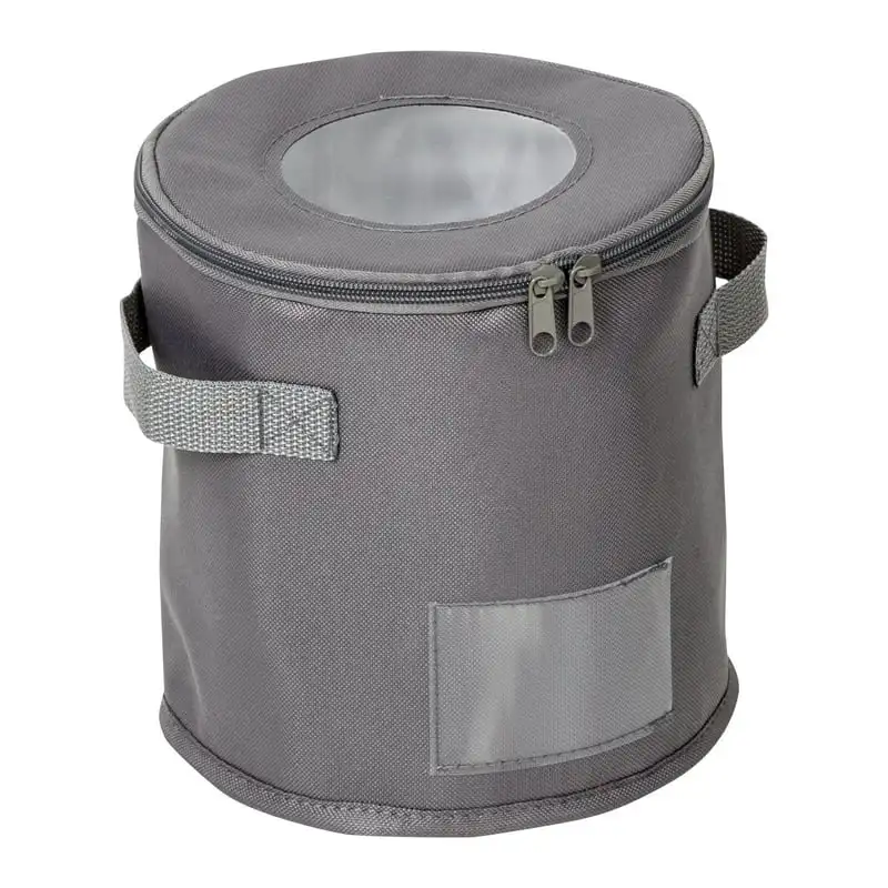 

Can Do 8-Inch Round Dinnerware Storage Box, Gray