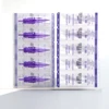 50/100/200pcs Disposable Tattoo Cartridges Needle RL RS RM M1 Purple Permanent Eyebrow Lip Makeup Needles For Tattoo Machine Pen 5