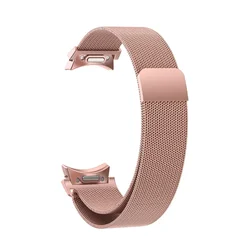 Quick Fit Milanese Magnetic Watch Strap, No Gaps, Adjustable Mesh Design - Galaxy Watch FE 40mm (Pink)