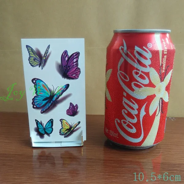 3D Butterfly Temporary Tattoo Sticker Set - Small Waterproof Flash Tattoo