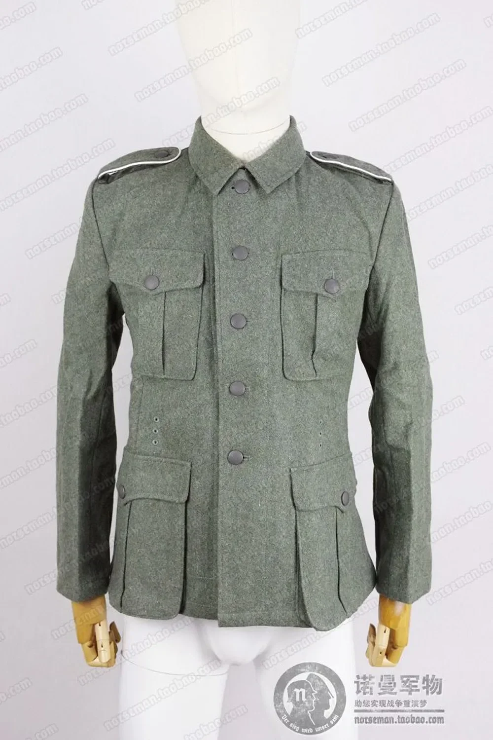 Reproduction German WH M40 Fieldgrey Wool Feldbluse Field Blouse Tunic pants optional tactical shirt,tactical men jackets
