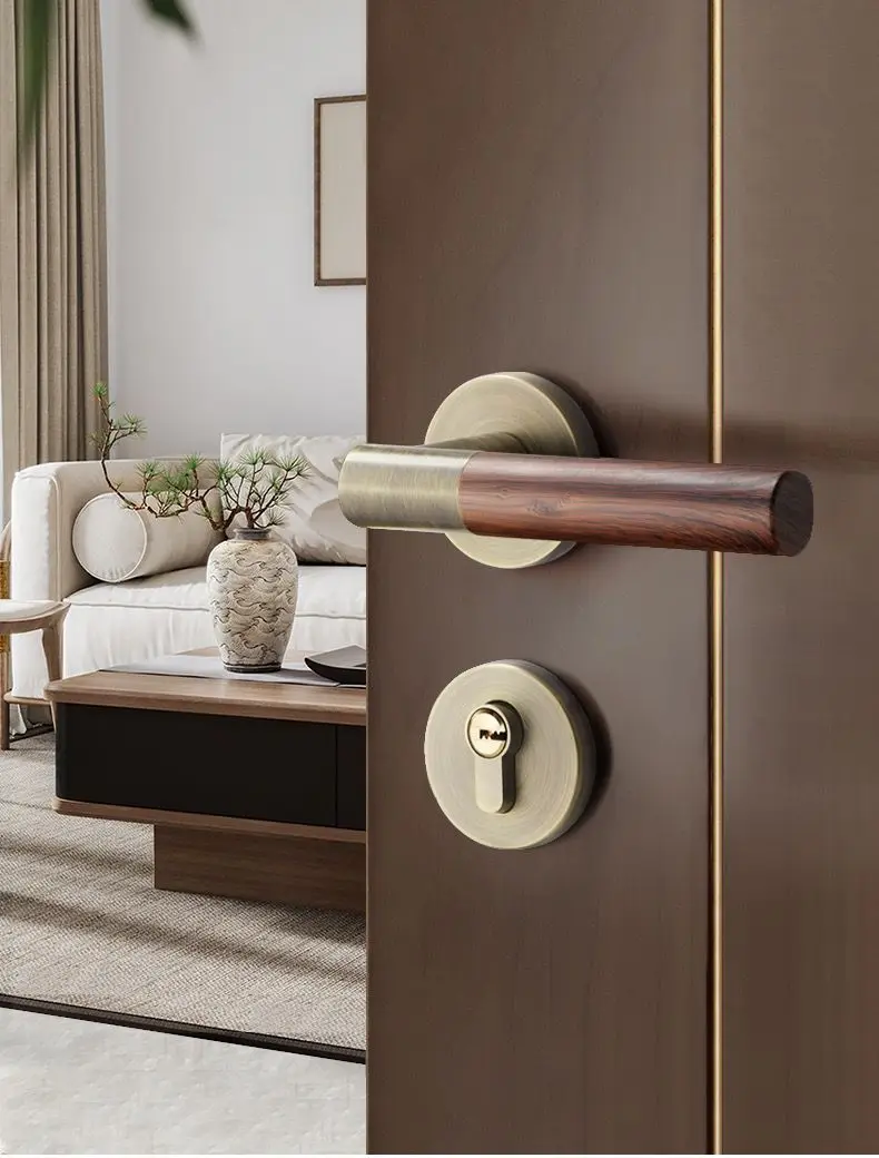 Chinese doos, indoor bedroom doors, solid wood doors, household splits, magnetic suction mute,