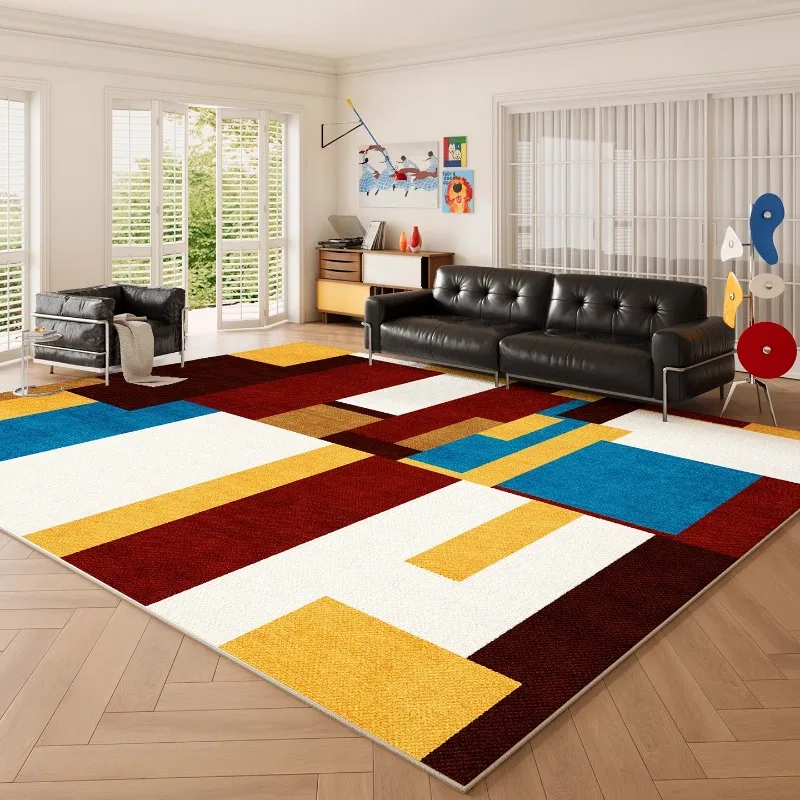 Modern Art Living Room Carpet Geometric Lines Abstract Bedroom Rugminimalist Design Understated Luxury Sofa Coffee Table Mats 러그