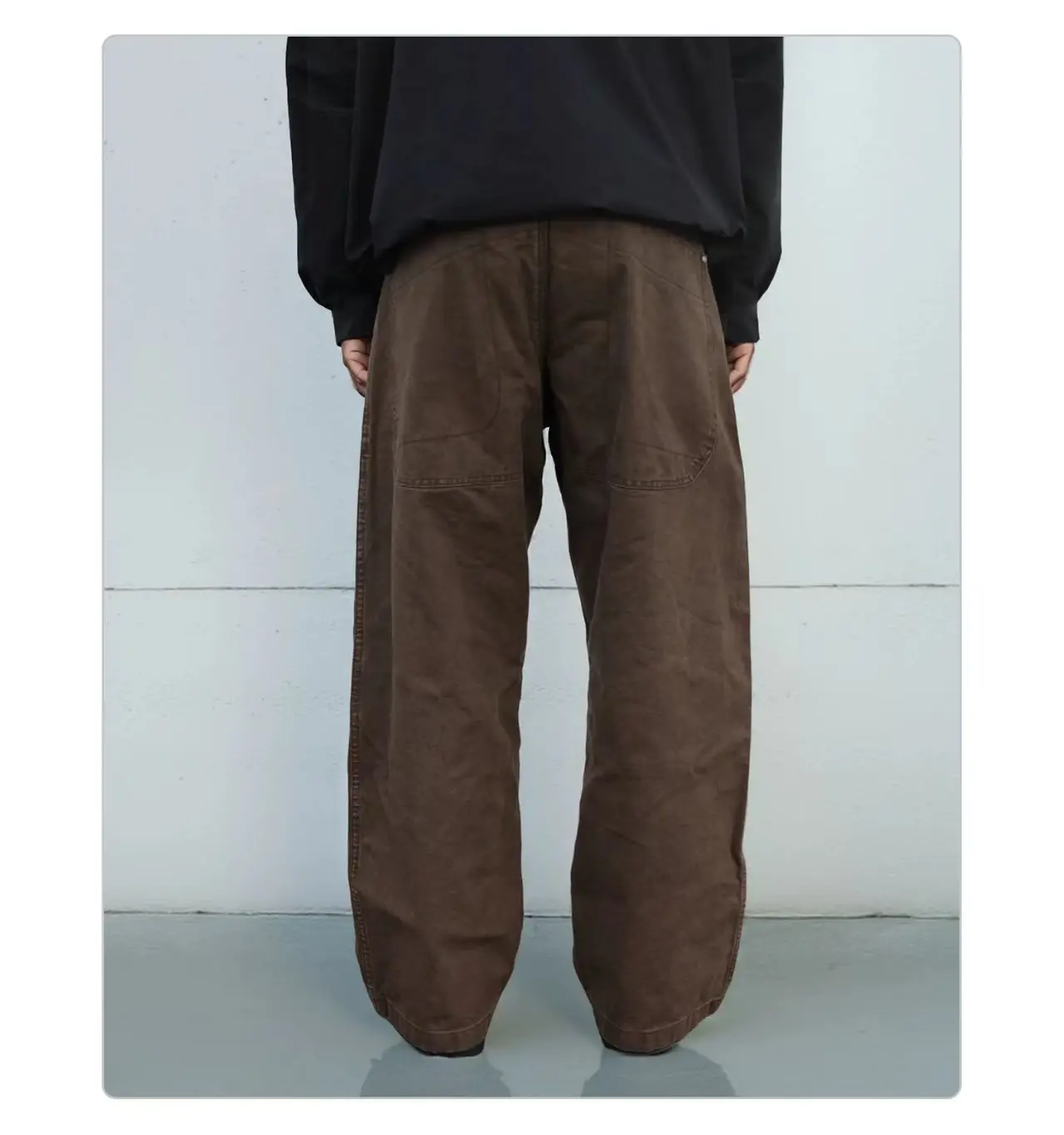 Whyworks 25aw Vintage outdoor work pants heavy duty stone washed cotton material casual