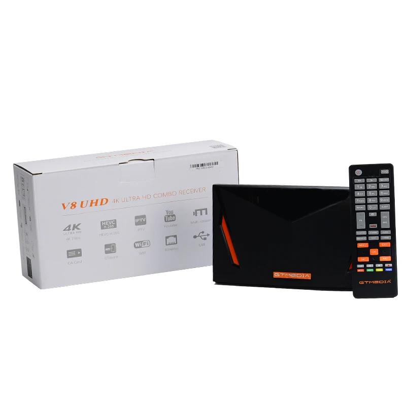 Gtmedia V8 UHD DVB S2  ù   , H.265 DDVB-S S2 S2X + T T2 ̺ ATSC-C ISDBT