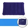 Foldable Pillow Outdoor Travel Sleep Pillow Air Inflatable Portable Break Rest Pillow Blue 3