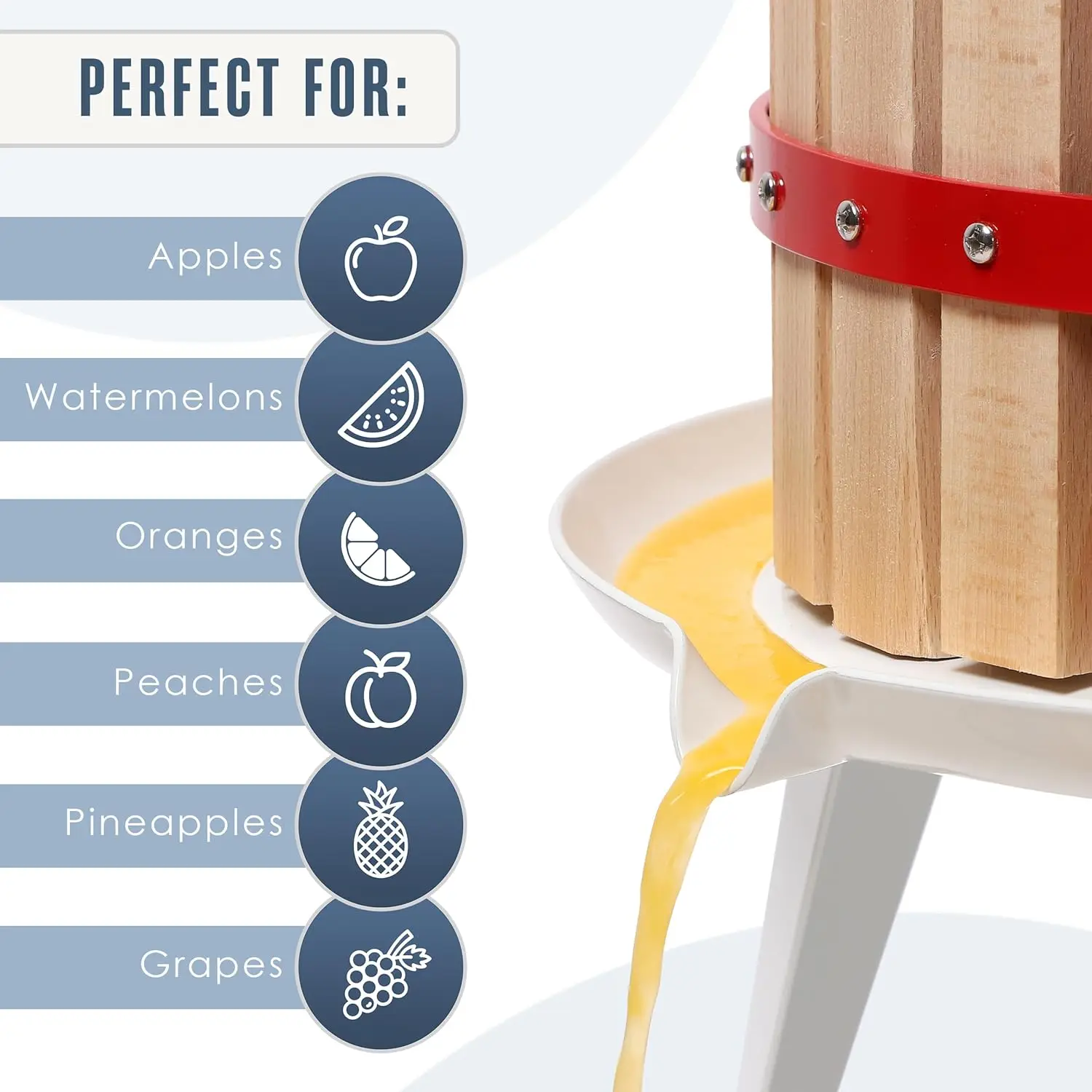 Cider Press, Wine Press, 4.75 Cider Grape Crusher, Apple For