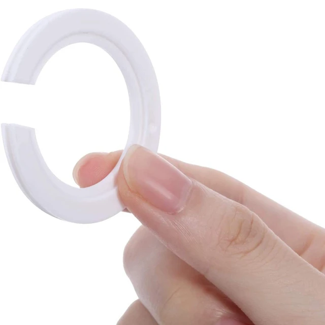 6 Anelli Riduttori E14 Per Paralumi - Plastica Nera, Ignifuga, Per Lampade Da Tavolo O Comodino - Foto 5