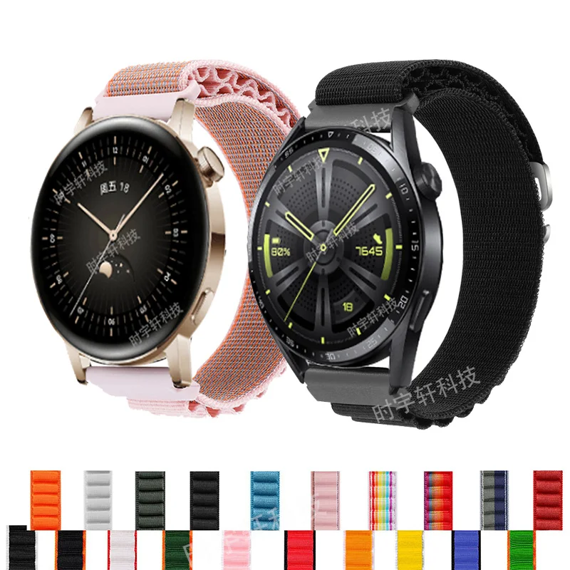 

Ремешок нейлоновый для Huawei Watch GT 3 42 мм 46 мм, спортивный браслет для Huawei GT 2 Pro/2E/Runner/GT 3 Pro 43 мм, 20 мм 22 мм