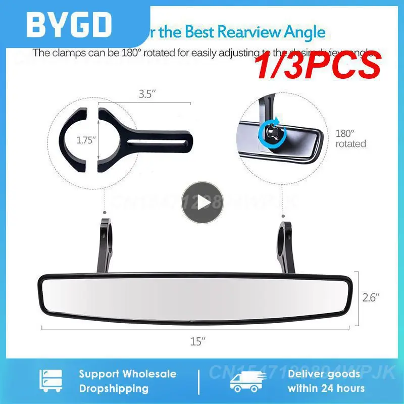 

1/3PCS UTV Wide Rear View Racing Mirror Compatible with Polaris RZR Ranger 800 1000 XP 900 for CFMoto for Can Am Maverick X3