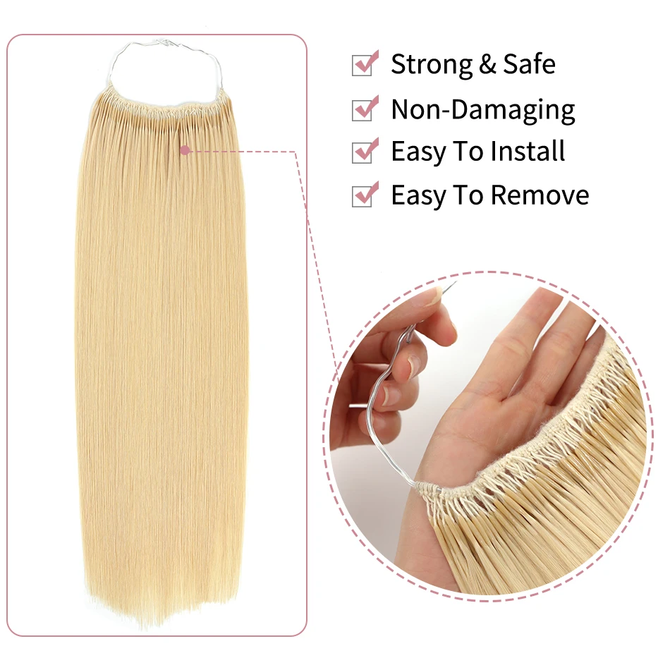 Cotton string twins I-tip thread hair extensions Straight Natural color hair Brazilian Remy human For woman No weft 12"-26"