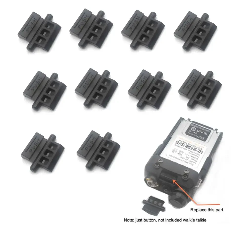 Lot 10PCS Replacement Push Button for Baofeng Battery Lock Hold Adapter for Baofeng UV-5R UV5R UV-5RA UV-5RE Radio Accessories two way radios battery push button battery lock for baofeng uv 5r uv 5r uv 5ra uv 5re bf f8hp walkie talkie accessories