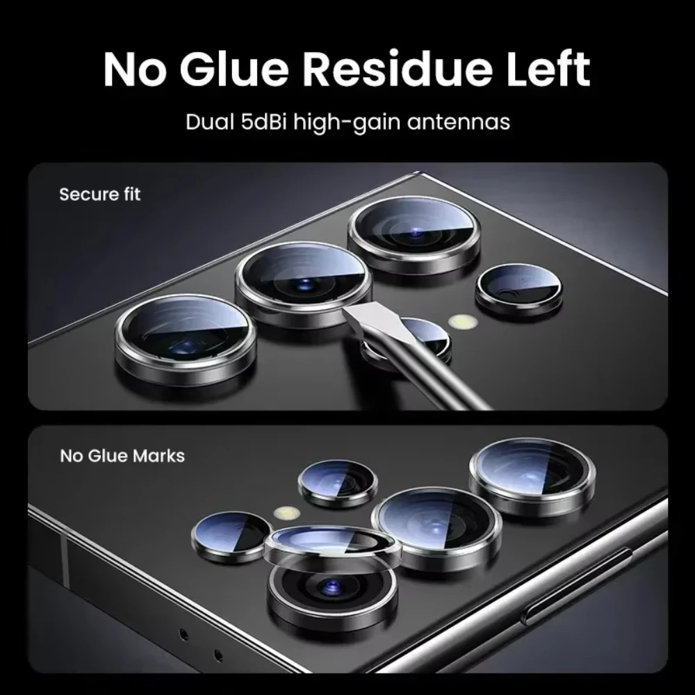 Metallic Luster Lens Protector Cover - 3-Piece Set, Full Camera Protection