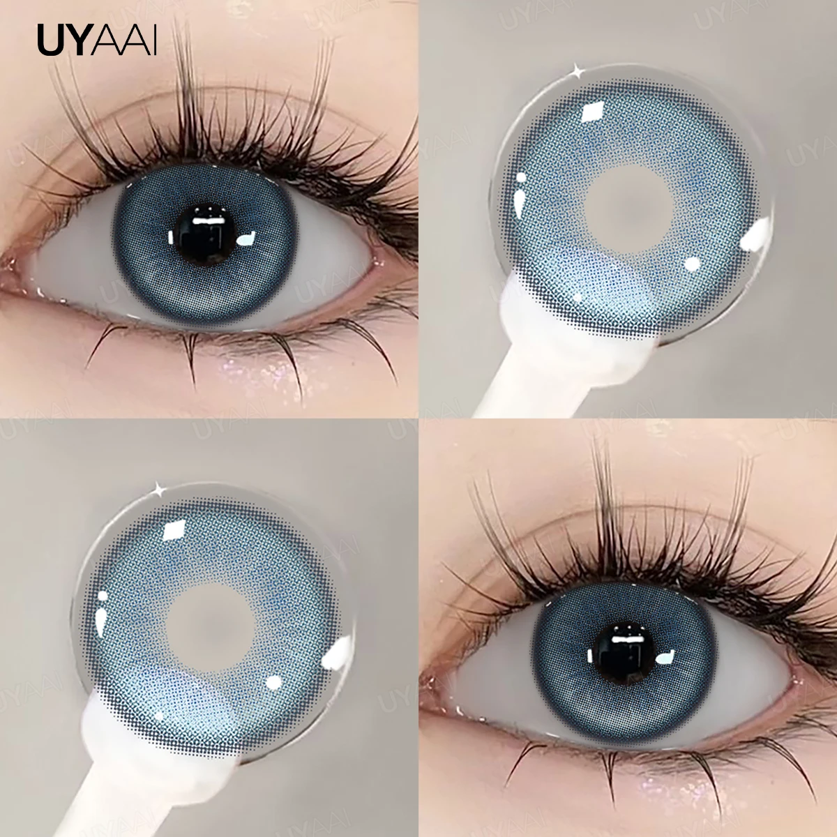 Colorful Contact Lenses for a Natural Look - Enhance Eye Color for Daily Makeup, Yearly Use, 2pcs