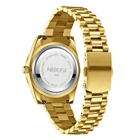 NIBOSI Luxury Gold Watches for Men Top Brand Classical Role Quartz Men Watch Luminous Waterproof Date Dress Business Watch Men 2