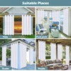 1pc Waterproof Outdoor Curtain, Modern Simple Style ForestPattern Curtain, Nature Themed Yard Curtain, Indoor AndOutdoor Patio 6