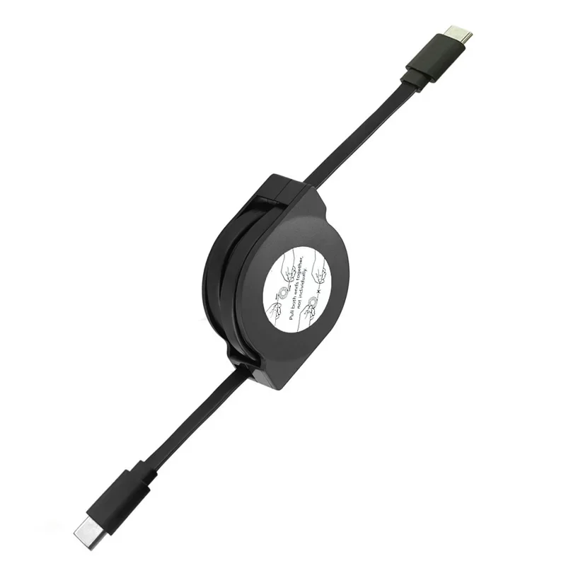 2m Retractable USB-C Fast Charging Cable - 60W Power Delivery