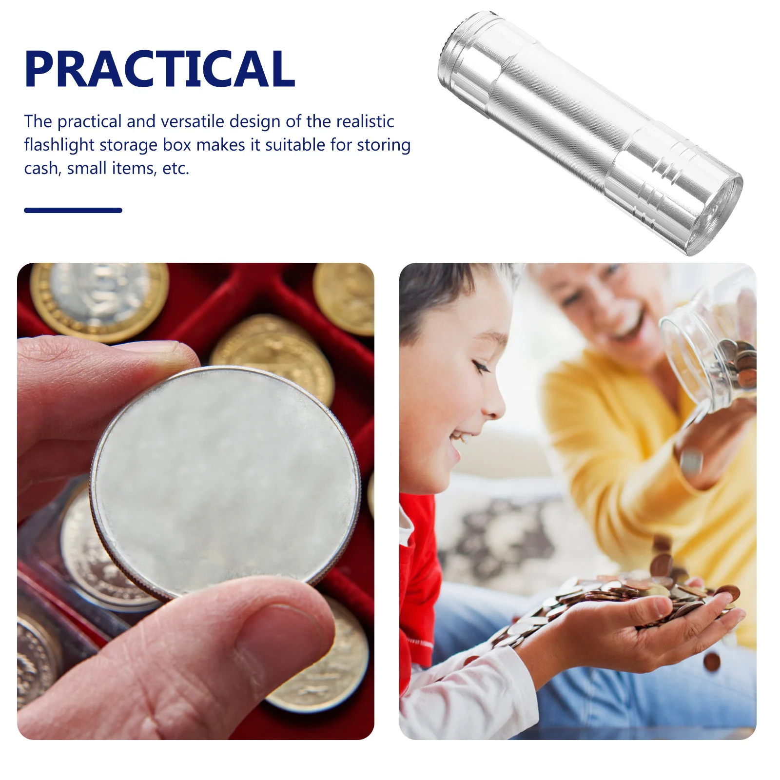 Flashlight Diversion Mini Torch Secret Hidden Diversion Case Safe Hidden Compartment Stash Can Secrets Box Keys Cash Valuables