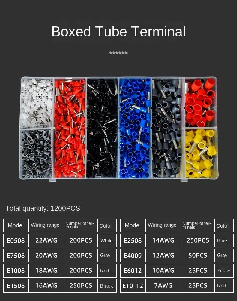 1set European Tube Type Terminal Crimping Pliers Multi-function Ratchet Crimping Pliers Cold Press Kits