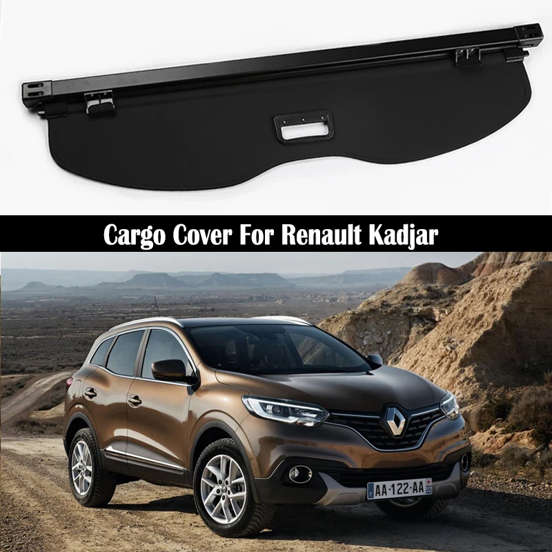 Trunk Cargo Cover For Renault Kadjar 20152022 Security Shield Rear