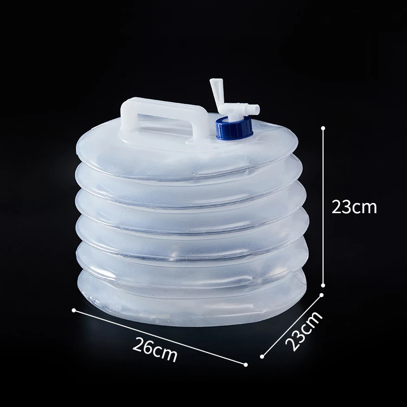 3L-15L Outdoor Collapsible Water Bag Camping Foldable Water Containers Drinking Multifunction Telescopic Storage Bottle