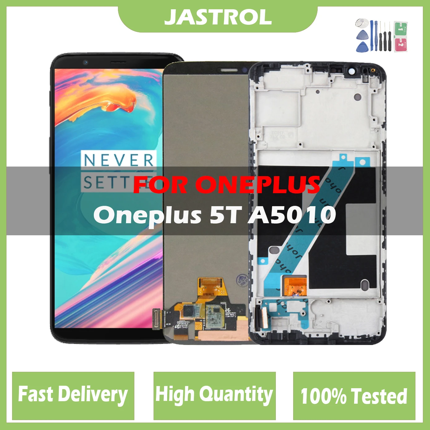 

6.01" Original AMOLED LCD Display For OnePlus 5T 1+5T A5010 LCD Touch Screen Digitizer Replacement Parts LCD With Frame