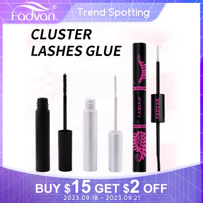 FadvanClusterEyelashesGlueMascaraBondandSealerDarkOdorFree