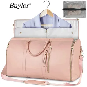 Buylor Foldable Suit Storage Bag Large Capacity Travel Duffle Bag Women's Handbag Waterproof Totes Gym Bag Outdoor Fitness Bags