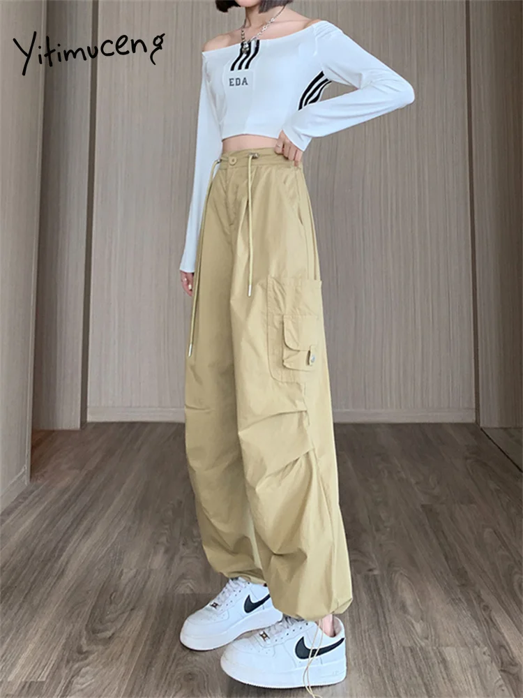  Cargo Pants Women Fall Fashion Wide Leg Relaxed Pants Classic  Fall Oversized with Pockets Sweatpants for Women Beige : Clothing, Shoes &  Jewelry