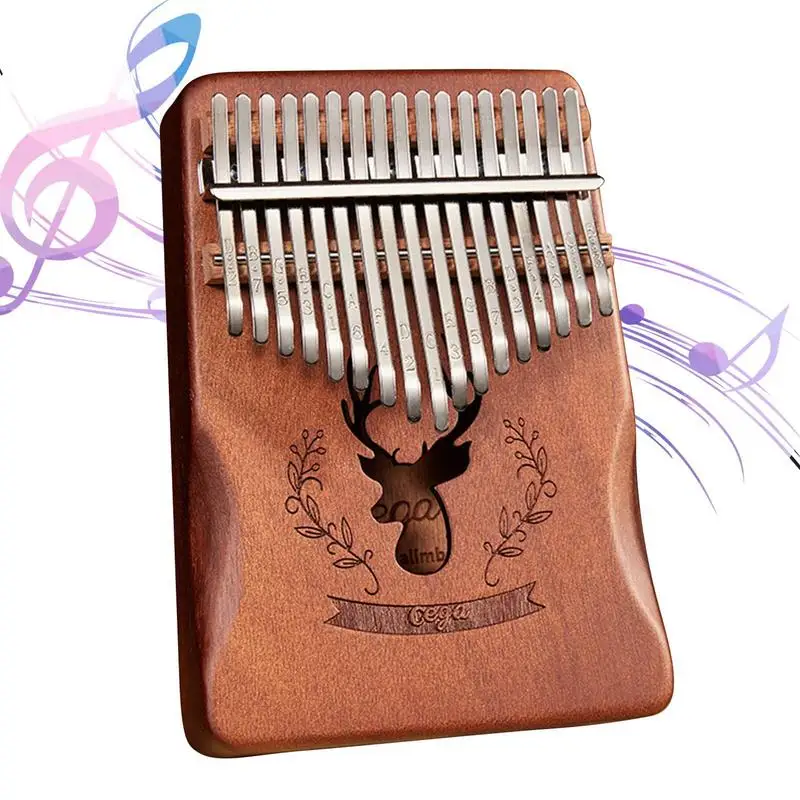 

Kalimba 17 Keys Thumb Piano High-Quality Wood Mahogany Mbira Body African Sanza With Tuning Hammer Creative Finger Piano