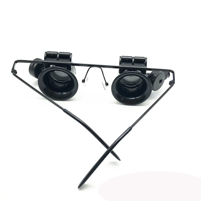 20X Magnifier Aluminum Alloy Watchmaker Magnifying Glass Jewelry Watch Repair Magnifying Glass LED Light Source