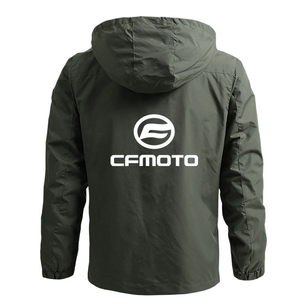 Cfmoto 2023 men's autumn jacket outdoor thin hooded windbreaker men's casual windproof