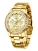 BIDEN Mens Chronograph Stainless Steel Strap Waterproof Date Quartz Watch, Business Casual Wrist Watches 5