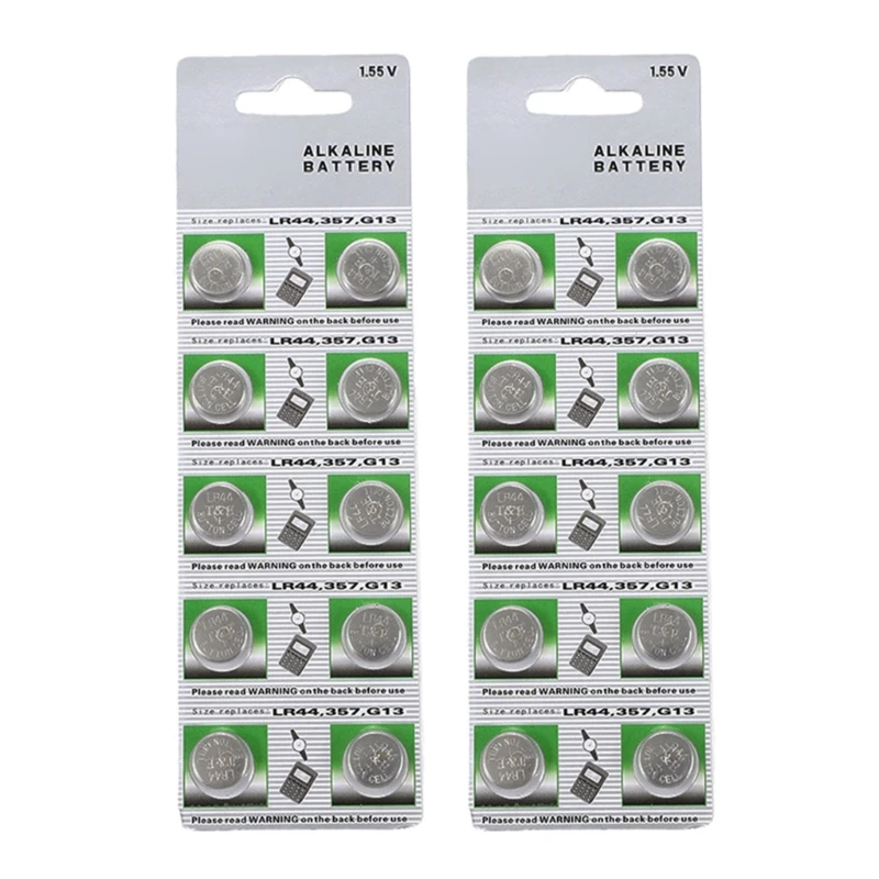 10/20Pcs LR44 357 AG13 Button Batteries 1.5V 150mAh Cell Battery for Watches and other Electronic Devices