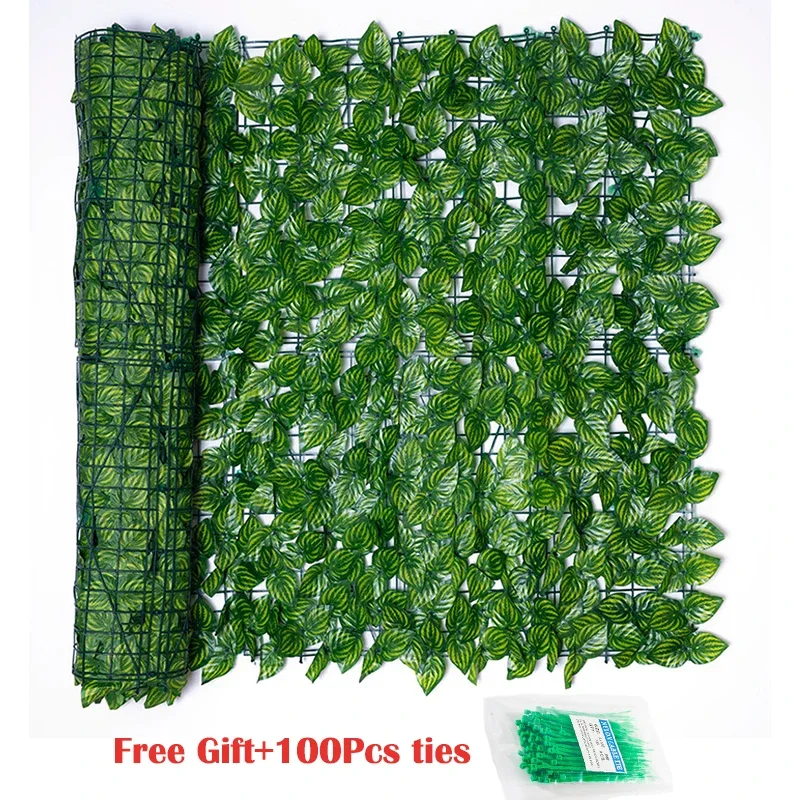0.5x1/3M Privacy Fence Screening Roll Artificial Leaf UV Fade Protected Faux Privacy Fence Wall Decor Garden Fence Panel 1