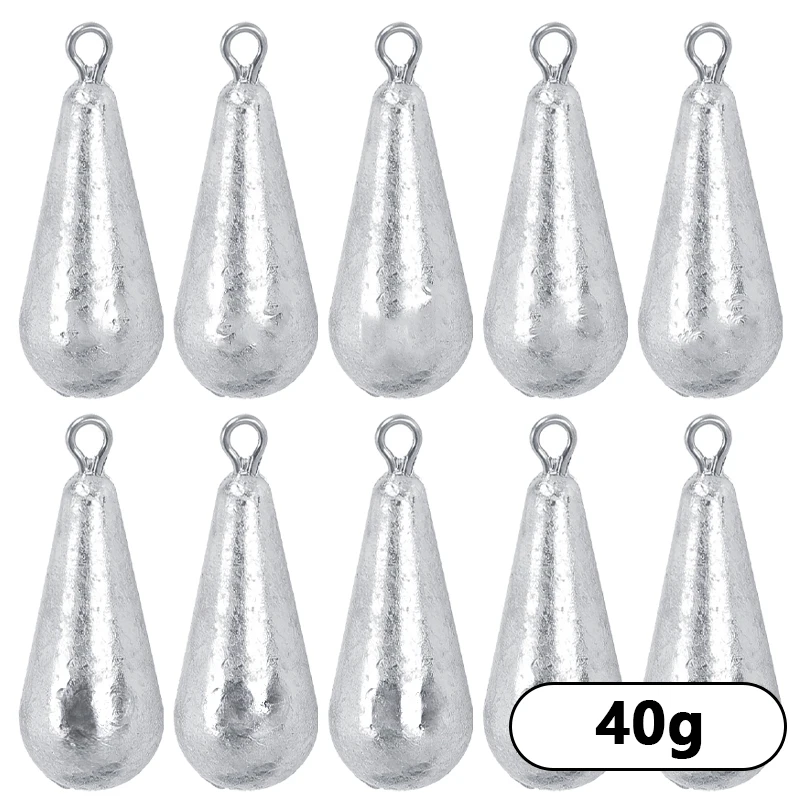 10 قطعة أوزان الصيد الرصاص ثقالة 10 جرام 15 جرام 2...