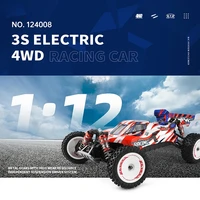 WLtoys 124008 60KM/H RC Car With 3S Battery Professional Racing Car 4WD Brushless Electric High Speed Drift Remote Control Toys 2