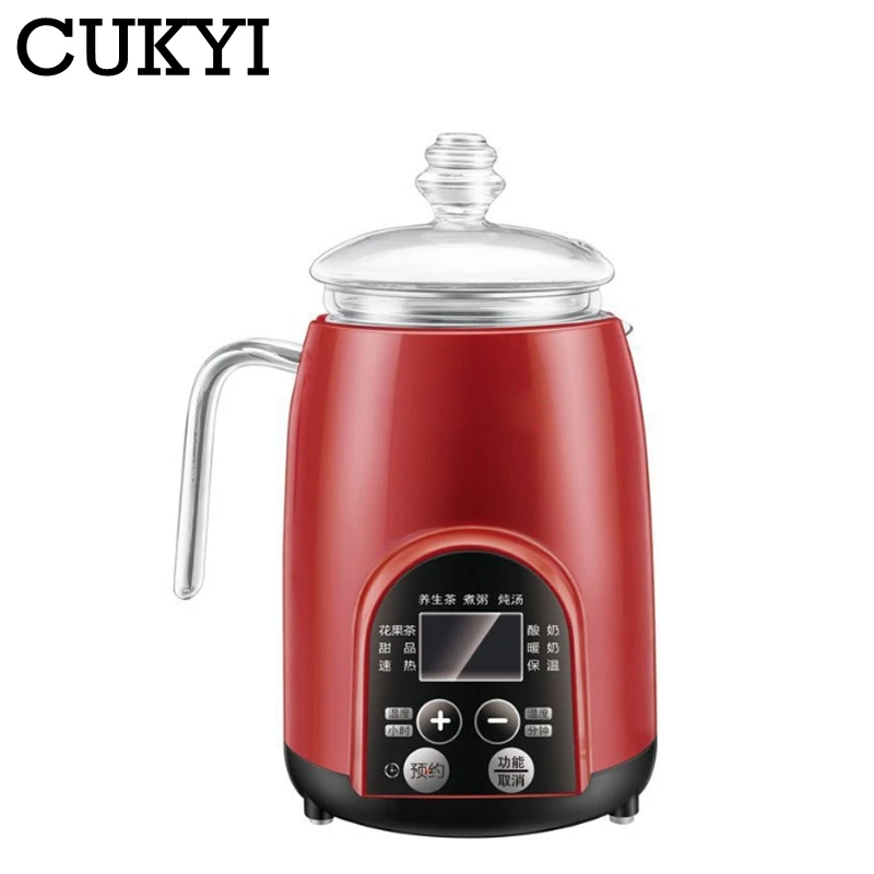 Portable Electric Cooker Stew Pot Office Electric Heating Cup 0.5L Mini Glass Yogurt Maker Herbal Heating 24H Timed Health pot
