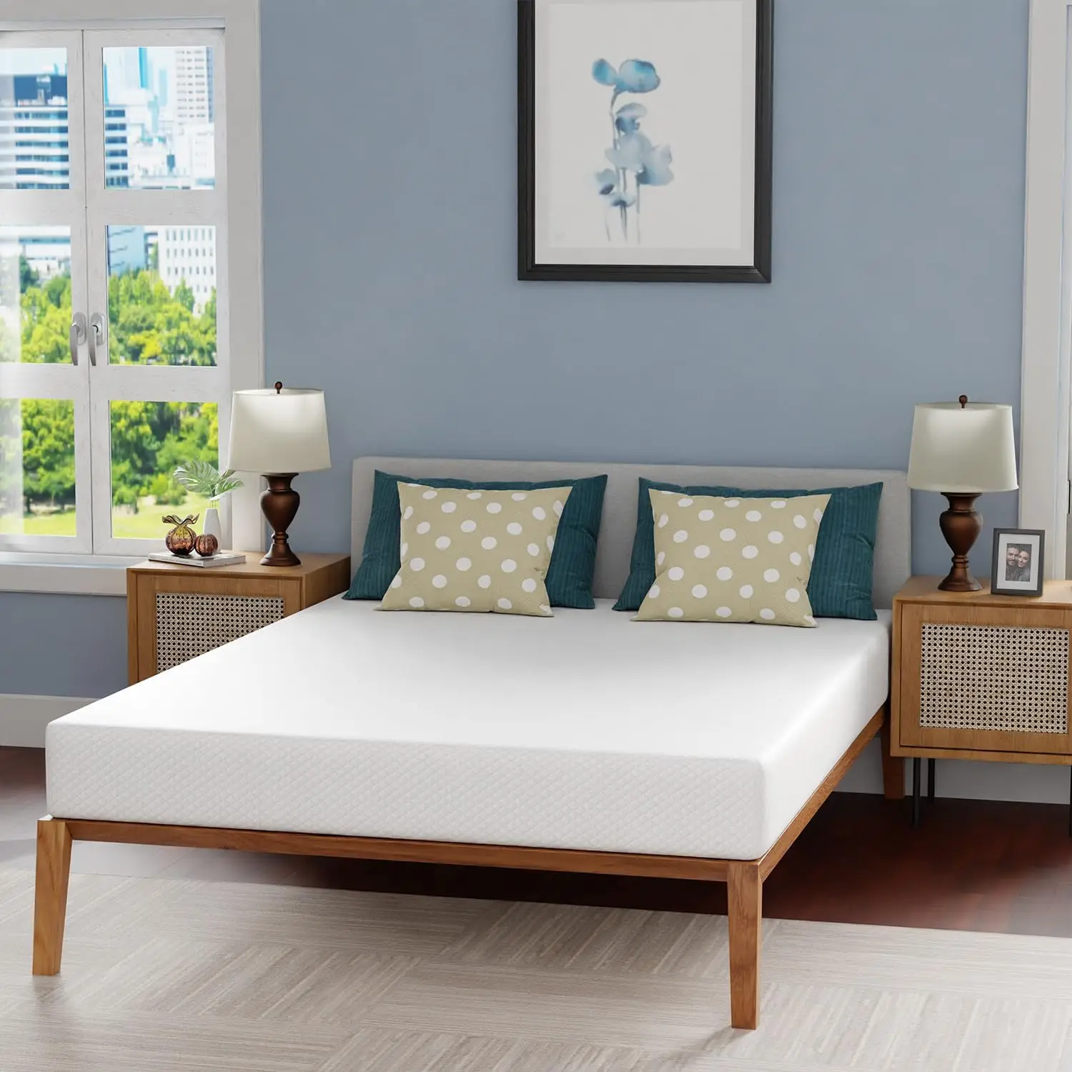 6/8/10/12 inch Gel Memory Foam Mattress for Cool Sleep & Pressure Relief, Medium Mattresses CertiPUR-US Certified/Bed-in-a-Box 6