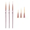 3pcs/Set Acrylic French Stripe Nail Art Line Painting Pen 3D Tips Manicure Slim Line Drawing Pen UV Gel Brushes Painting Tools 2
