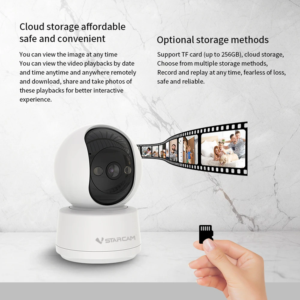 Vstarcam 5MP IP Camera 2.4G/5G WiFi Baby Monitor Security Protection Indoor Video Surveillance Auto Tracking Smart Home Pet Cam 6
