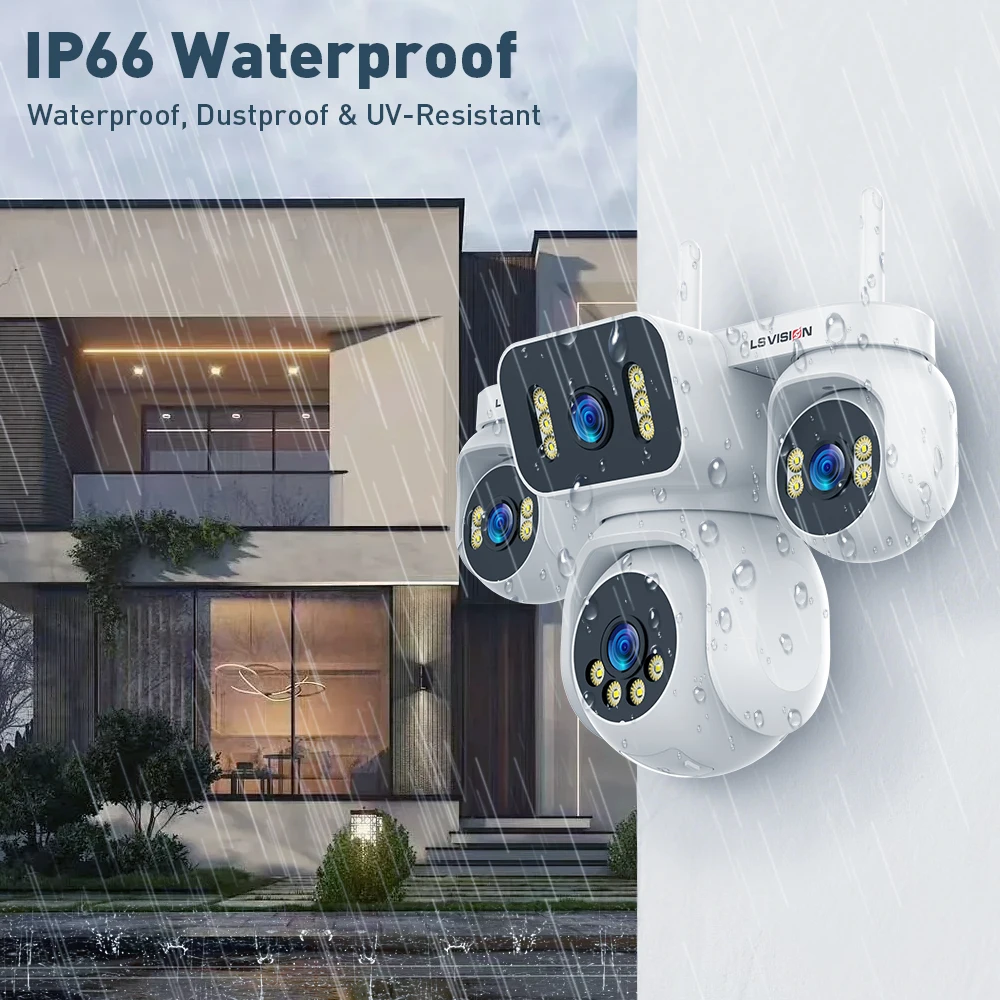 20MP 12X Optical Zoom WiFi IP Camera Outdoor Security Camera PTZ Auto Tracking C