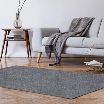 Grey,  74'' x 99 '' Hot Tub Mat, Above-Ground Pool Protector Mat, Anti-Slip & Waterproof Backing, as Yoga Mat, Treadmill Mat