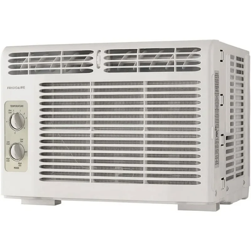 Frigidaire FFRA051WAE Window-Mounted Room Air Conditioner, 5,000 BTU with Temperature Control and Easy-to-Clean Washable Filter