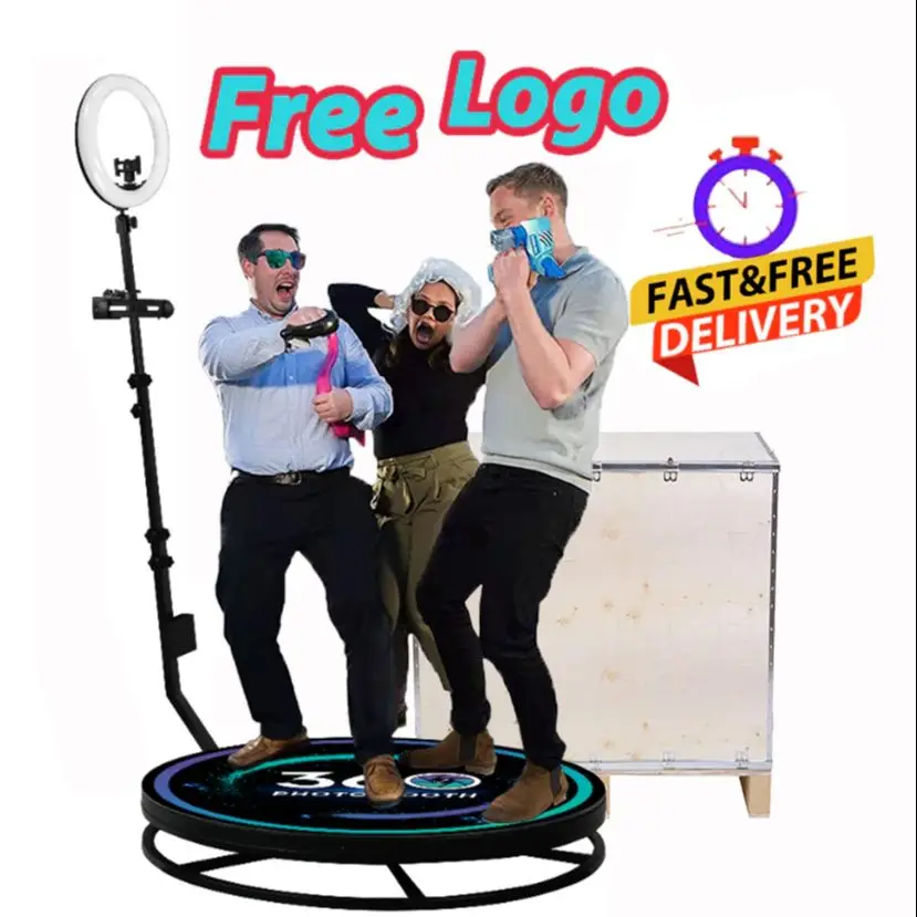 Automatic 360 Photo Booth Degree Spinner Video Booth Photomaton 360  Photobooth Rotating Selfie Machine for Wedding Party Event - AliExpress