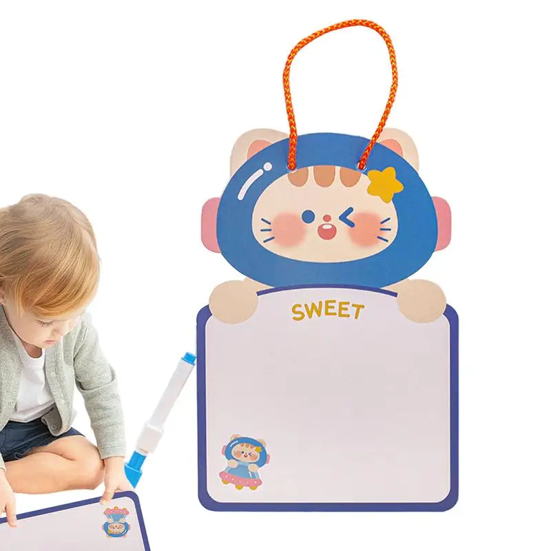 

Kids Drawing Writing Erasable Pad Double-Sided Writing Pad Whiteboard Pen Preschool Toy For Toddlers Kids Drawing Writing board